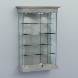 Витрина для музеев "Коллекция" настенная №1-4-РЕГ, Метрополитан Грей