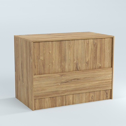 Стол-ресепшен серии ПРАЙМ №1Б, Дуб Канзас коричневый