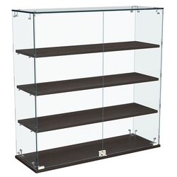 Витрина Истра настольная №31-ДП с прямыми полками из ДСП, Дуб Венге