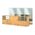 Комплект низких витрин ХП-11 и прилавков ЭК-3 Дуб Золотистый
