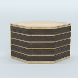 Стол-ресепшен серии ПРАЙМ №3А угловой, Дуб Сонома + Дуб Венге