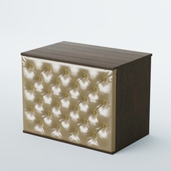 Ресепшен - стол БАРОН №3 (карета золото), Дуб Венге + Экокожа золотистая