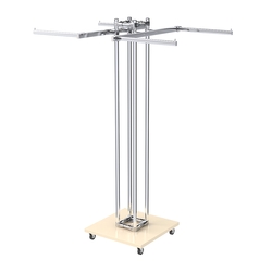 Торговое вешало для одежды двустороннее КОНТУР №K1-1Ц-КПХ, Крем Вайс
