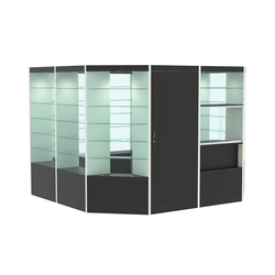 Павильон №6 из ДСП (9, 61 кв. м), Черный и Белый