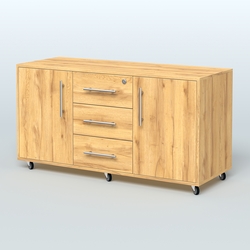 Тумба приставная Брента, цвет белый, Дуб Золотистый