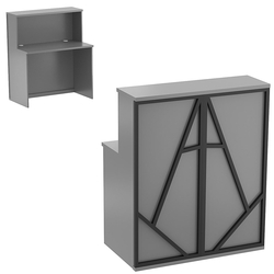 Ресепшен серии ЛОФТ - АЛЬФА №1 (декор №3), Темно-Серый