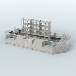 Торговый Островок "Эконом" №4 (18, 6 кв.м), Метрополитан Грей