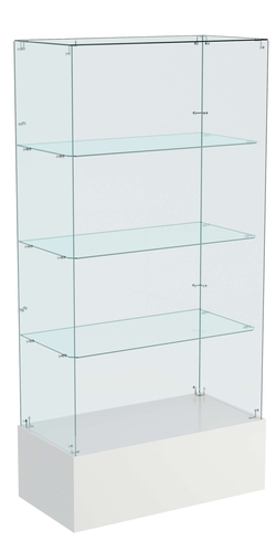 Витрина ИСТРА №111 прямоугольная (З/C - зеркало), без дверей, Серый