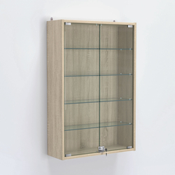 Витрина настенная №202-1А высокая, Дуб Сонома