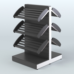 Островной низкий стеллаж для хлеба и выпечки Феникс №1, Черный