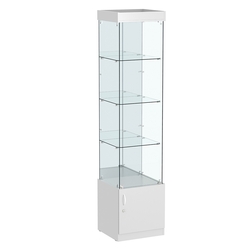 Витрина ИСТРА №4 стаканчик (задняя стенка - зеркало), Серый