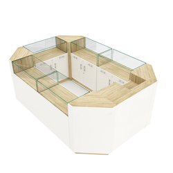 Остров ювелирный "Диаманд" №1, Дуб Сонома + Белый