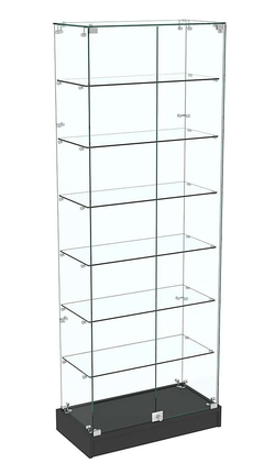 Узкая витрина на низком подиуме ИСТРА №9-600 , Черный