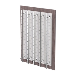 Дисплей настенный для очков ОПТИКА №1, Ясень Анкор темный + Ясень Анкор светлый