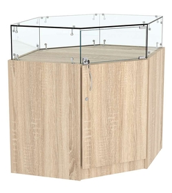 Прилавок Истра №116 угловой, универсальный (закрытый), Дуб сонома