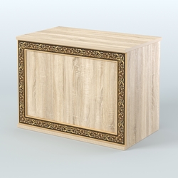 Стол-ресепшен широкий серии БАРОККО №1, Дуб сонома