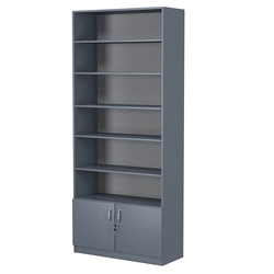 Стеллаж из ДСП с 5-ю полками 350x900 мм серии LEVEL-5 №13 (З/C - ДВП), Темно-Серый