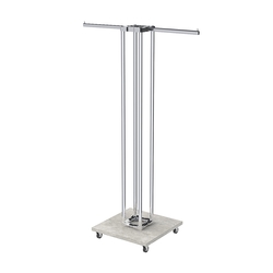 Торговое вешало для одежды двустороннее СТРЕЛА №1-1Ц-КПХ, Метрополитан Грей