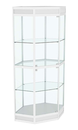 Витрина из профиля шестигранная угловая №3, Серый