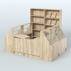 Торговый Островок "Эконом" №18 (5, 5 кв.м), Дуб сонома