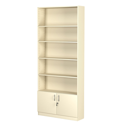 Стеллаж из ДСП с 4-мя полками 250x900 мм серии LEVEL-4 №11 (З/C - ДВП), Крем Вайс