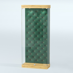 Витрина под знамя №1Б-900 (задняя стенка бархат каретка), Дуб Золотистый