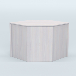 Стол-ресепшен серии ПРАЙМ №3 угловой, Ясень Анкор светлый