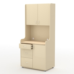 Офисная мини-кухня ЭЛЕГИЯ №4А, Крем Вайс