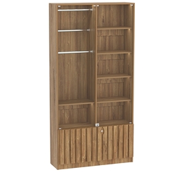 Витрина серии "Смок" №5, Дуб канзас коричневый Н1113 ST10