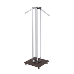 Торговое вешало для одежды с кронштейнами-лезвиями СТРЕЛА №8-10-О-ЛНХ, Дуб Венге