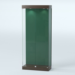 Витрина под знамя №1А-900 (задняя стенка бархат), Дуб Венге