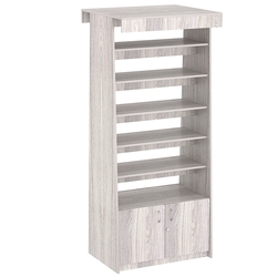 Стеллаж под книги №6 островной, Ясень Анкор светлый - U31104