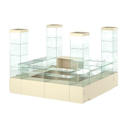 Павильон ИСТРА островной №1а (7, 29 кв.м), Крем Вайс