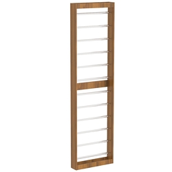 Торговый стеллаж под обои №2 узкий, Орех