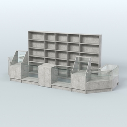 Торговый Островок "Эконом" №12 (8, 7 кв.м), Метрополитан Грей