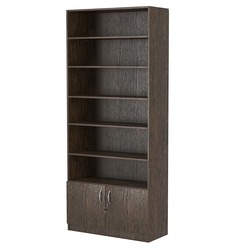 Стеллаж из ДСП с 5-ю полками 350x900 мм серии LEVEL-5 №13 (З/C - ДВП), Дуб Венге