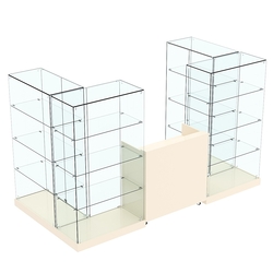 Торговый островок ХИТ ПРОДАЖ №1а (закрытый) (3.65 кв.м), Крем Вайс