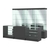 Комплект стеклянных витрин ИС-03 и прилавков ЭК-4 Черный