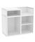 Прилавок под кассу из профиля №1 (открытый) Белый