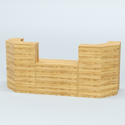 Ресепшен серии ПРАЙМ №7А со столом выдачи, Дуб Золотистый