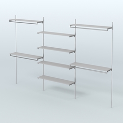 Neo Fix №5(С) с выносными поручнями и полками из ДСП (3600 мм), Серый