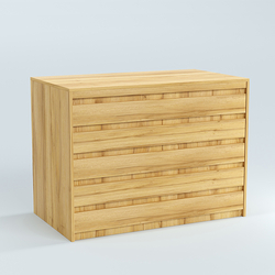 Стол-ресепшен серии ПРАЙМ №1А, Дуб Золотистый