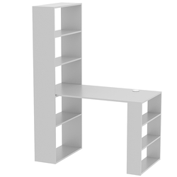 Стол письменный со стеллажом СПС-01, Серый