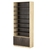 Стеллаж из ДСП с 7-ю полками 350x900 мм серии LEVEL-7 №13 (З/C - ДВП) Дуб Сонома + Дуб Венге