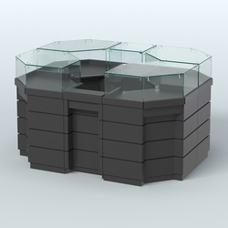 Торговый островок GOLD №1 (3,13 кв.м), Черный