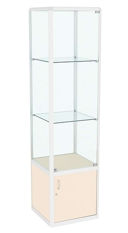 Витрина из профиля Стаканчик №2, Крем Вайс