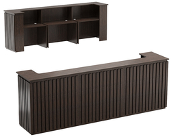 Стойка ресепшен ГРАУНД №3Г, Дуб Венге