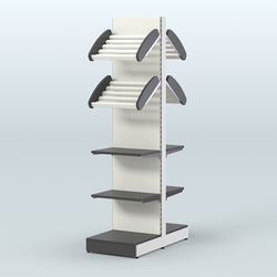 Островной высокий стеллаж для хлеба и выпечки Феникс №17, Черный и Белый