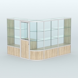 Павильон из профиля угловой №2б (5,5 кв.м), Дуб Сонома