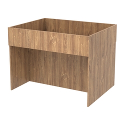 Корзина для распродаж из ДСП №11, Дуб Канзас коричневый